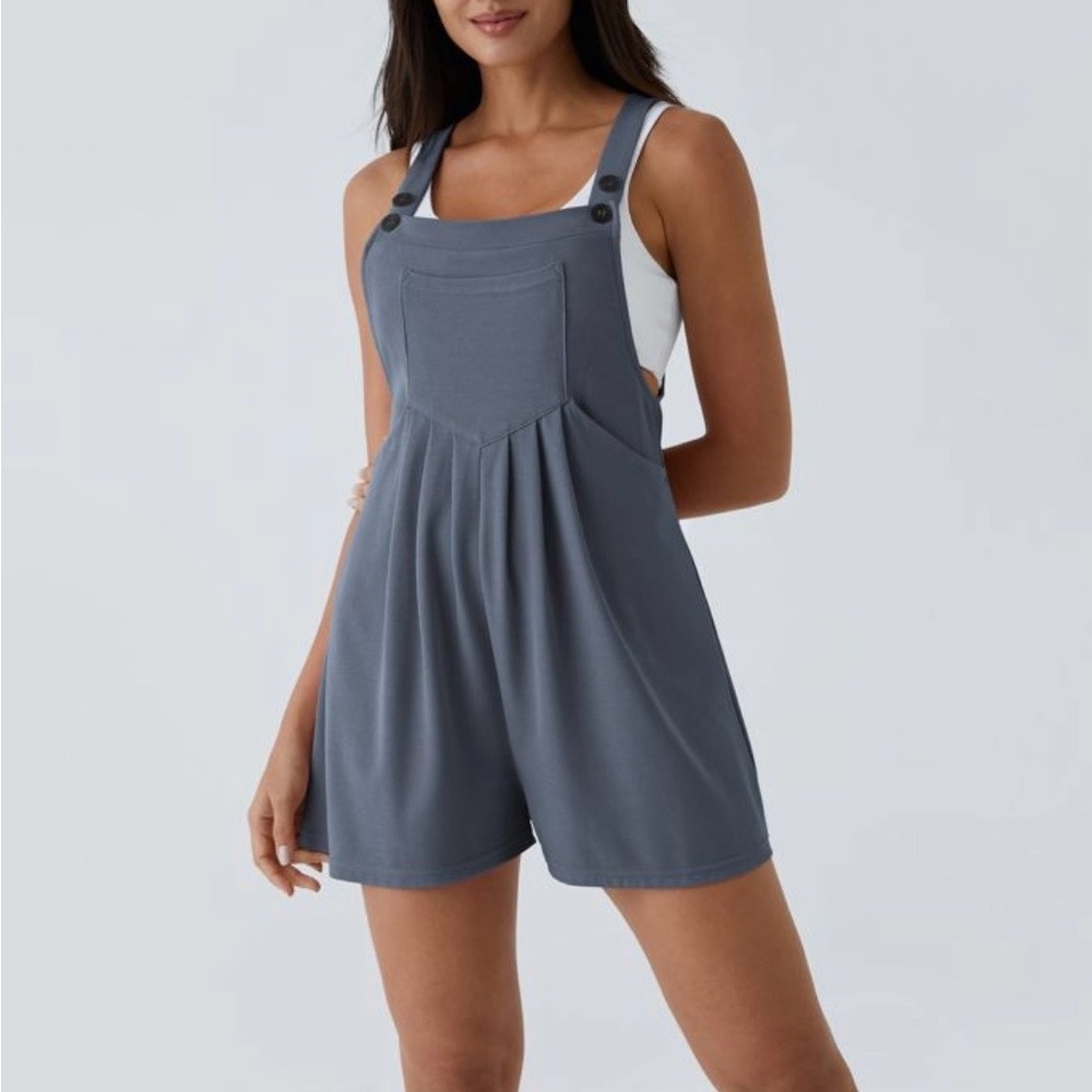 HALARA Grayish Blue Overall/Romper